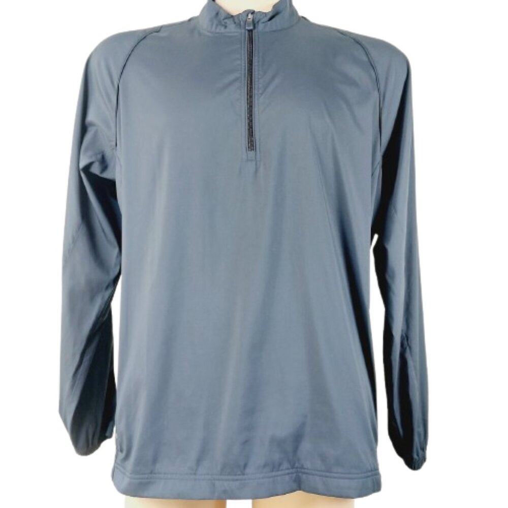 Adidas Men's Black Climaproof Long Sleeve Quarter Zip Golf Pullover Size XL